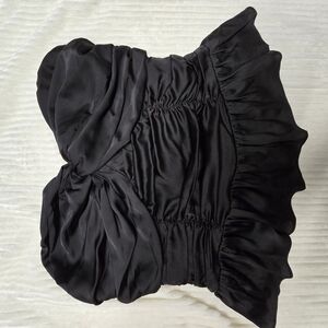 Elegant Black Strapless Top